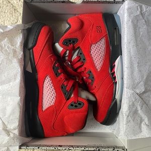 Red jordan 5s